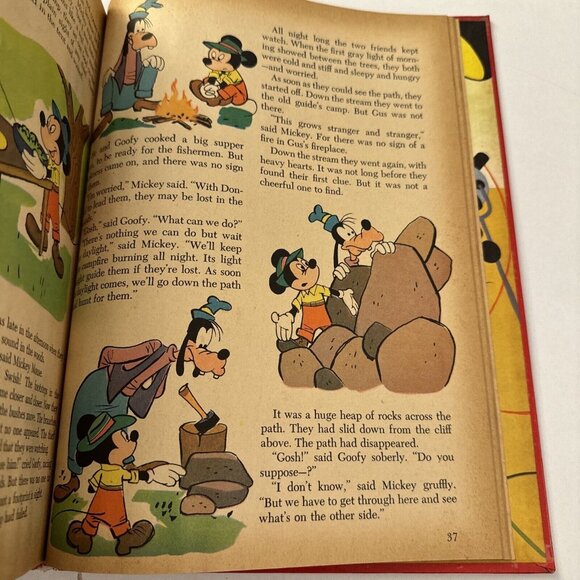 Vintage 1953 Walt Disney Mickey Mouse Birthday Book Golden C37 - Picture 4 of 9